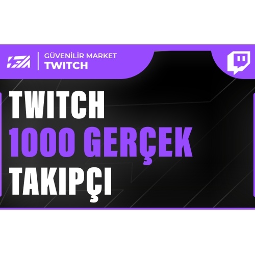  1000 Twitch Takipçi - HIZLI BÜYÜME